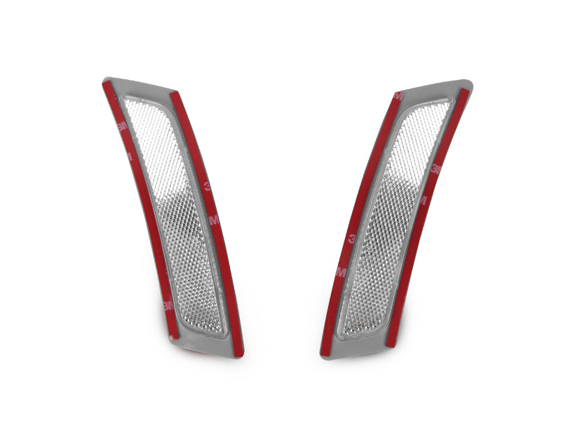 2011-2015 Bmw F10 5 Series Non-M5 Clear Front Bumper Reflector Lights