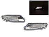 2001-2007 Mercedes W203 C-Class Light Bar White LED Clear Side Markers