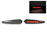 2000-2003 Nissan Maxima Smoke Rear Red Led Bumper Side Marker