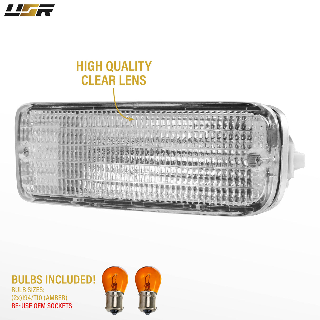 1996-1998 Toyota 4Runner Clear Bumper Lights