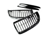 AutoTecknic Glazing Black Front Grille Set - BMW E90 Sedan | E91 Wagon | 3-Series
