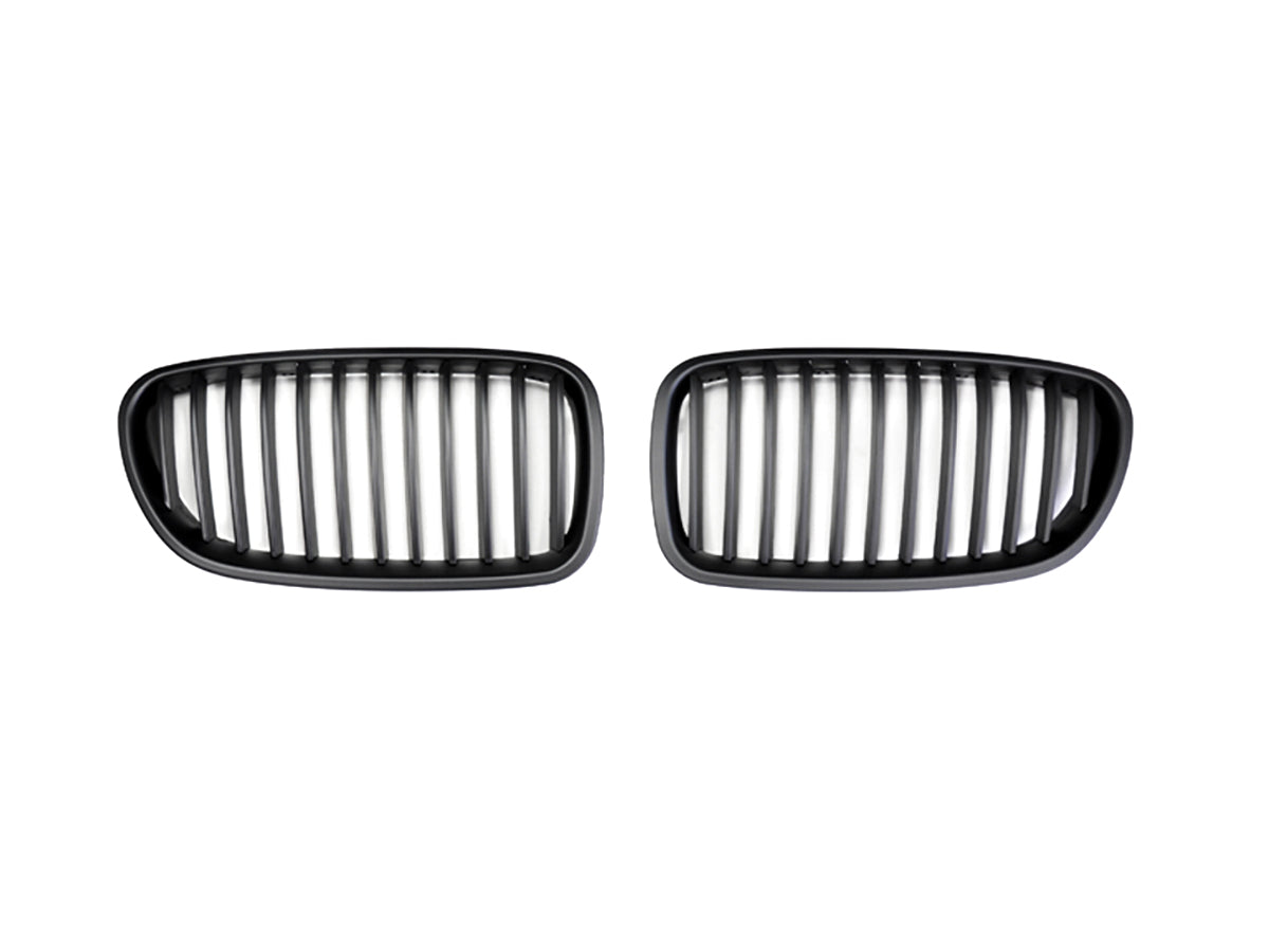 AutoTecknic Stealth Black Front Grille Set - BMW F10 Sedan | F11 Wagon | 5-Series