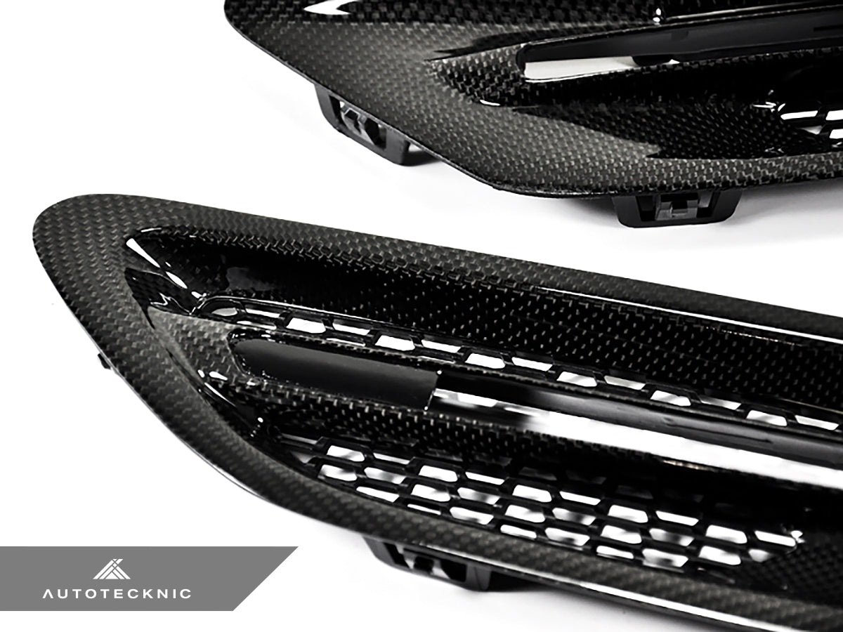 AutoTecknic Replacement Carbon Fiber Fender Vents - BMW F10 M5