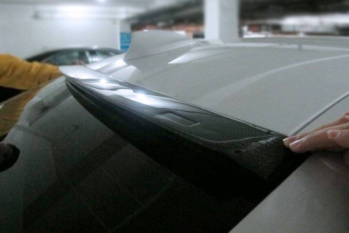 2013-2019 BMW 3 Series F30   F80 M3 MP Style Carbon Fiber Roof Spoiler