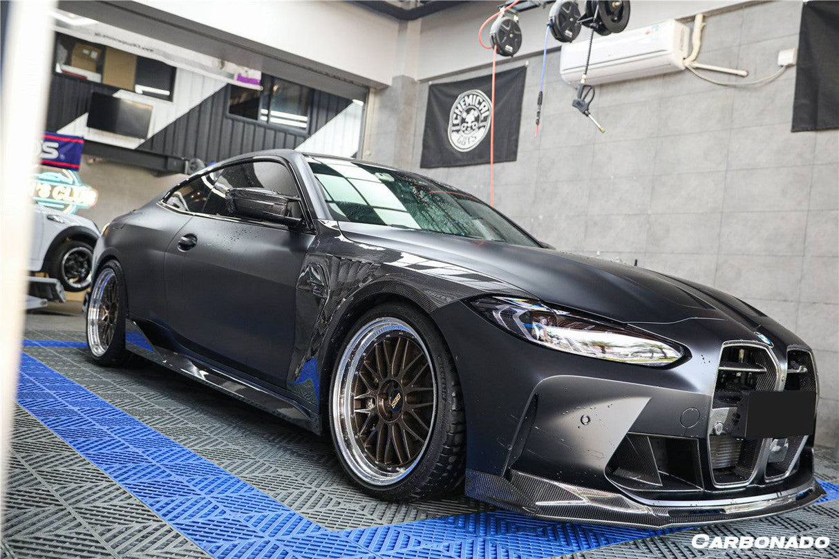 2021-UP BMW M3 G80   G81 M4 G82  G83 CSL Style DRY Carbon Fiber Fender