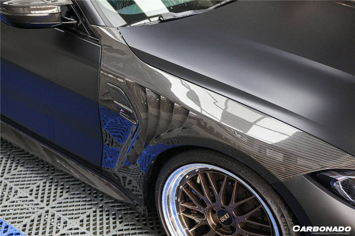 2021-UP BMW M3 G80   G81 M4 G82  G83 CSL Style DRY Carbon Fiber Fender