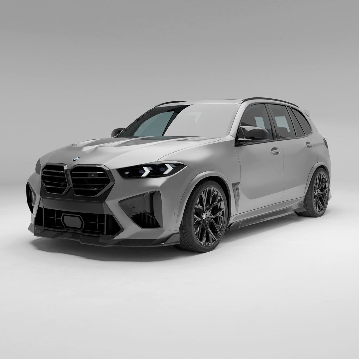 BMW X5M F95 LCI Carbon Fiber Side Skirts