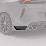 BMW X6M F96 LCI Carbon Fiber Rear Bumper Splitter