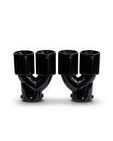 BMW 2/3/4 Series G42 G20/G21 G23 Black Stainless Steel Dual Muffler Tip (2019+)