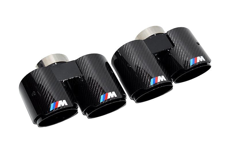 BMW 3/4 Series G20/G21 G22 G26 Carbon Fiber Dual Muffler Tips (2019+)