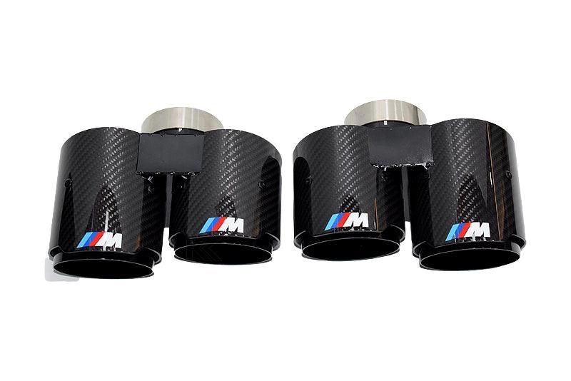 BMW 3/4 Series G20/G21 G22 G26 Carbon Fiber Dual Muffler Tips (2019+)