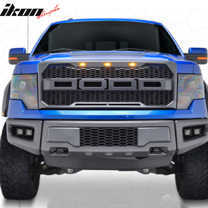 2009-2014 Ford F150 New R Style  Gray Front Bumper Conversion Cover