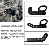 Adjustable Universal 2 & 3 Port Oil Catch Can Aluminum Bracket Engine Mounting