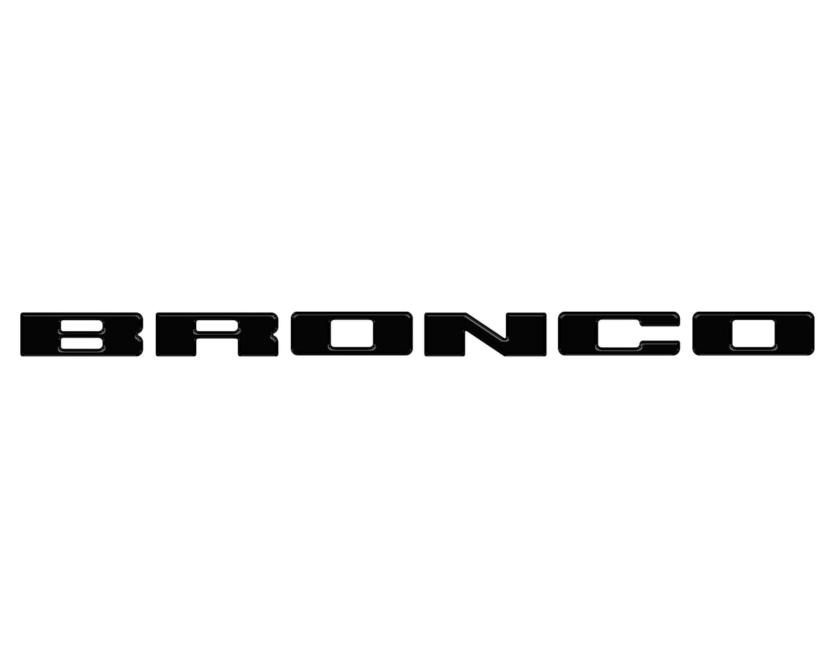 Front Grille Letters Overlays Fits 2021-2027 Ford Bronco Sport