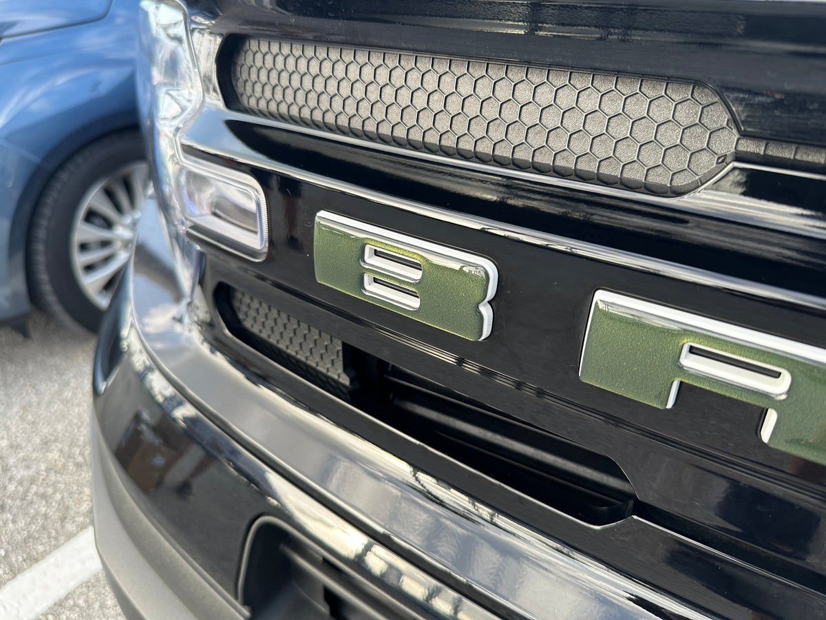 Front Grille Letters Overlays Fits 2021-2027 Ford Bronco Sport