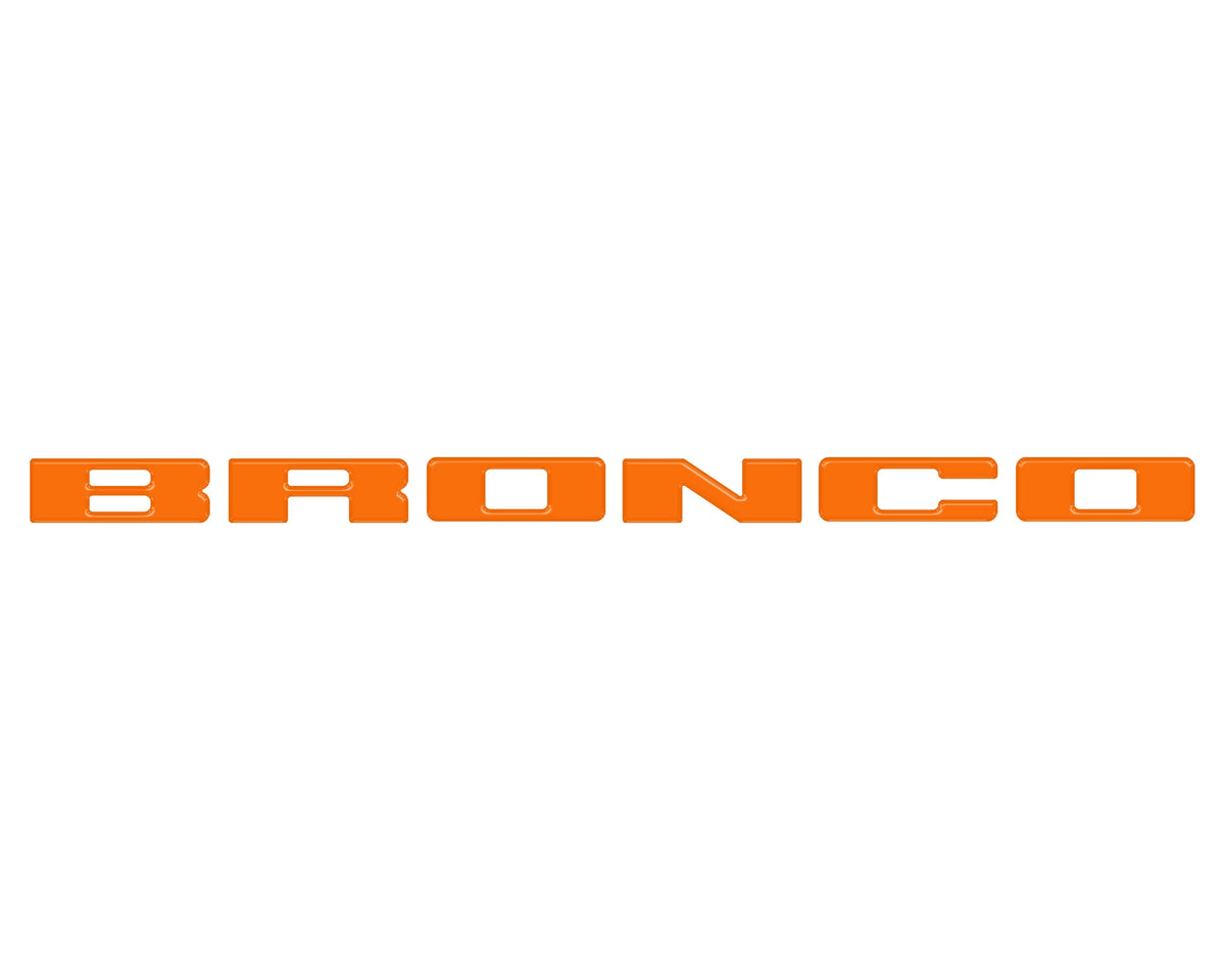 Front Grille Letters Overlays Fits 2021-2027 Ford Bronco Sport