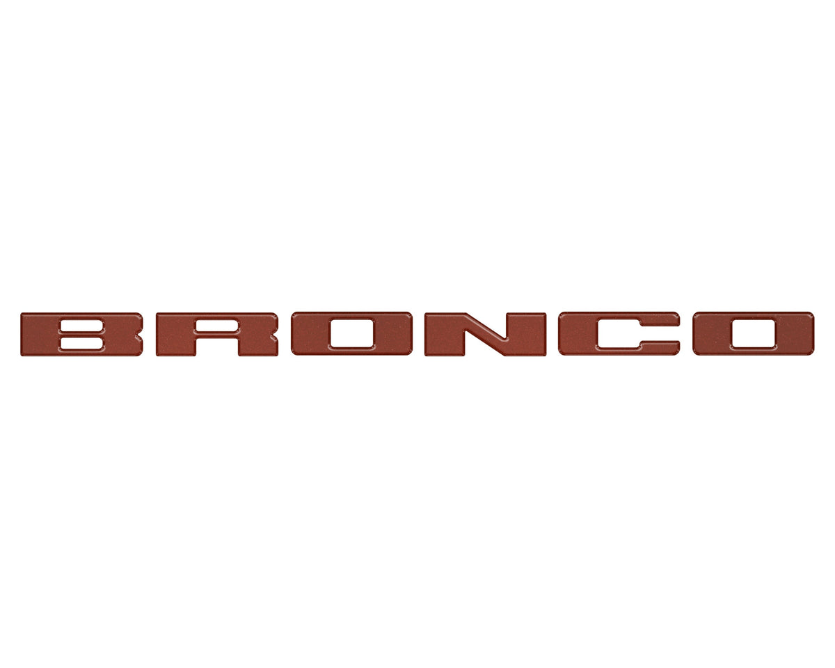 Front Grille Letters Overlays Fits 2021-2027 Ford Bronco Sport