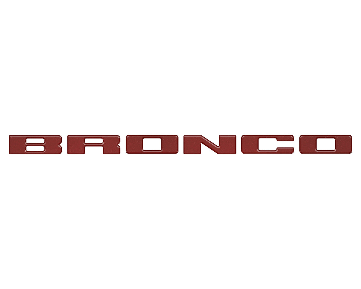 Front Grille Letters Overlays Fits 2021-2027 Ford Bronco Sport
