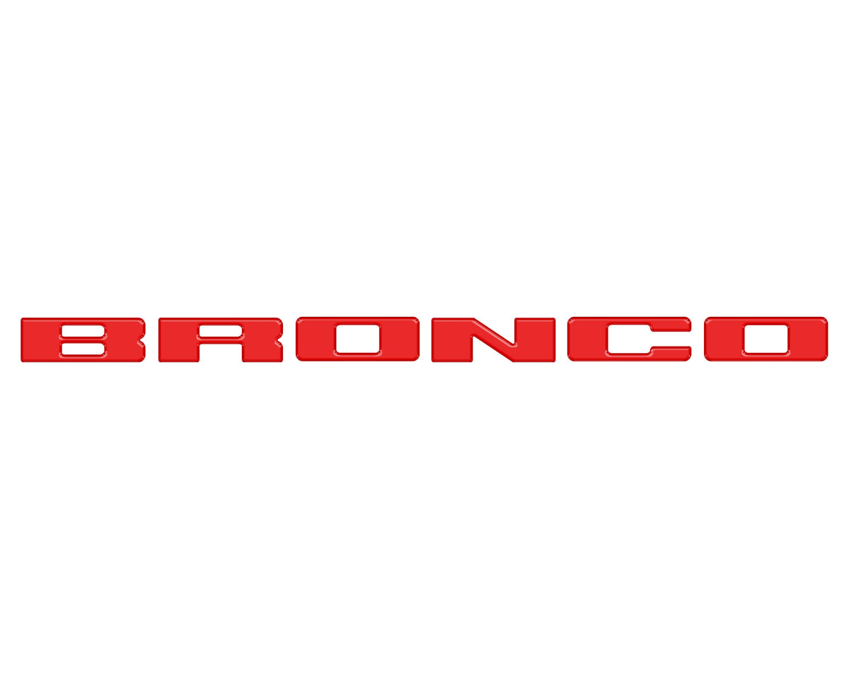 Front Grille Letters Overlays Fits 2021-2027 Ford Bronco Sport