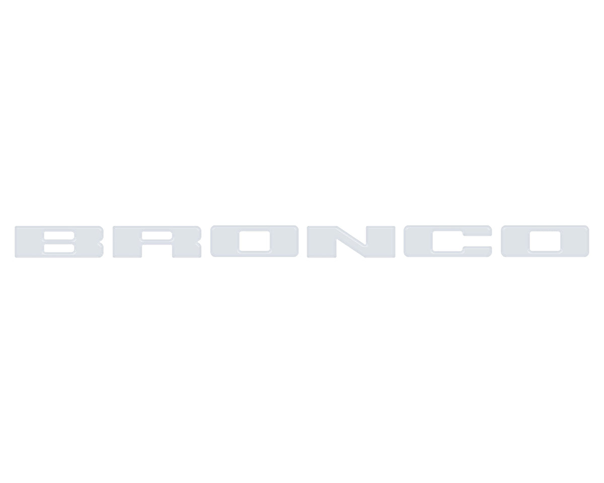 Front Grille Letters Overlays Fits 2021-2027 Ford Bronco Sport