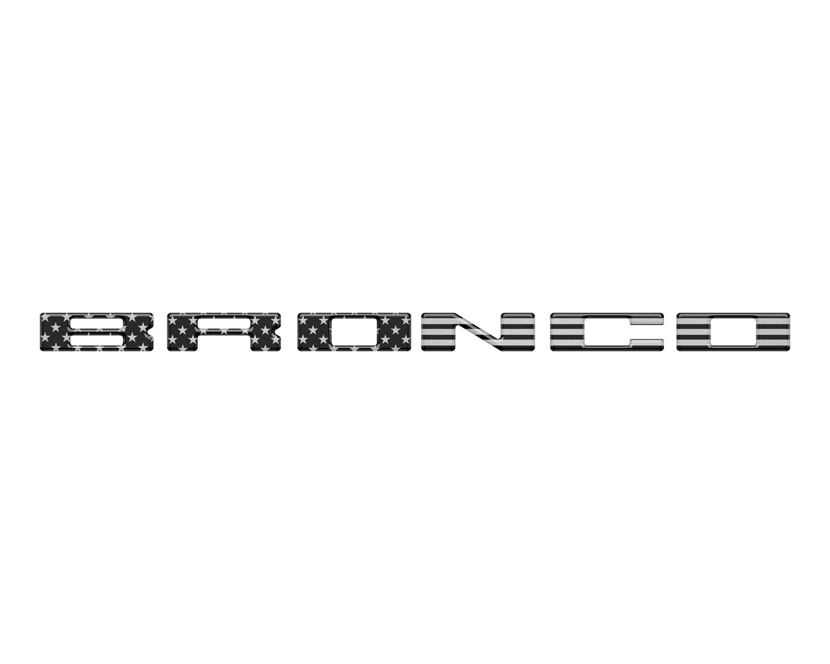Glove Box Letters Inserts Fits 2021-2027 Ford Bronco