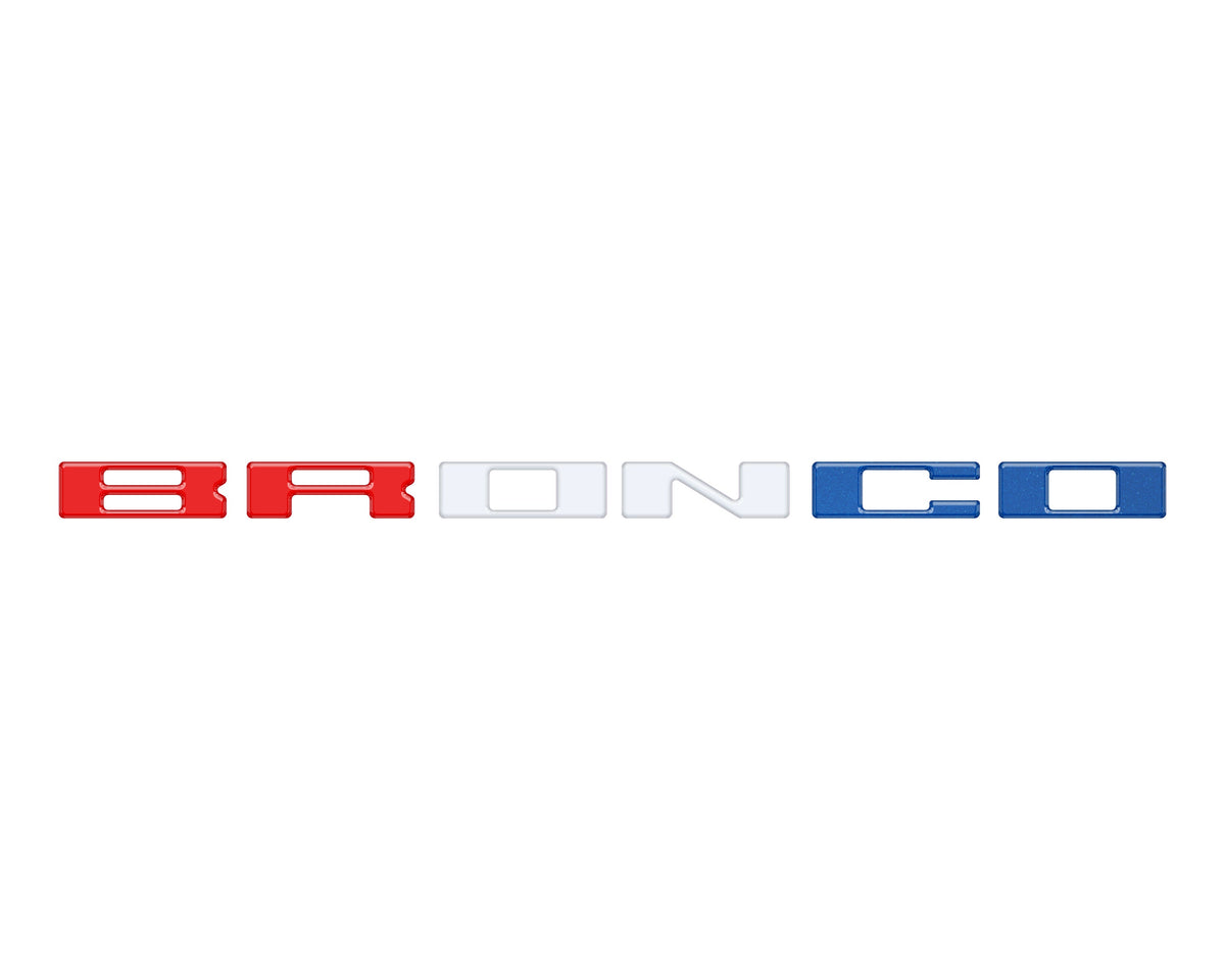 Glove Box Letters Inserts Fits 2021-2027 Ford Bronco