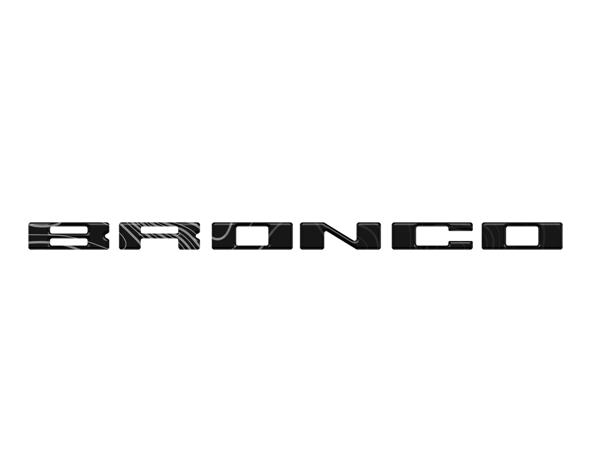 Glove Box Letters Inserts Fits 2021-2027 Ford Bronco