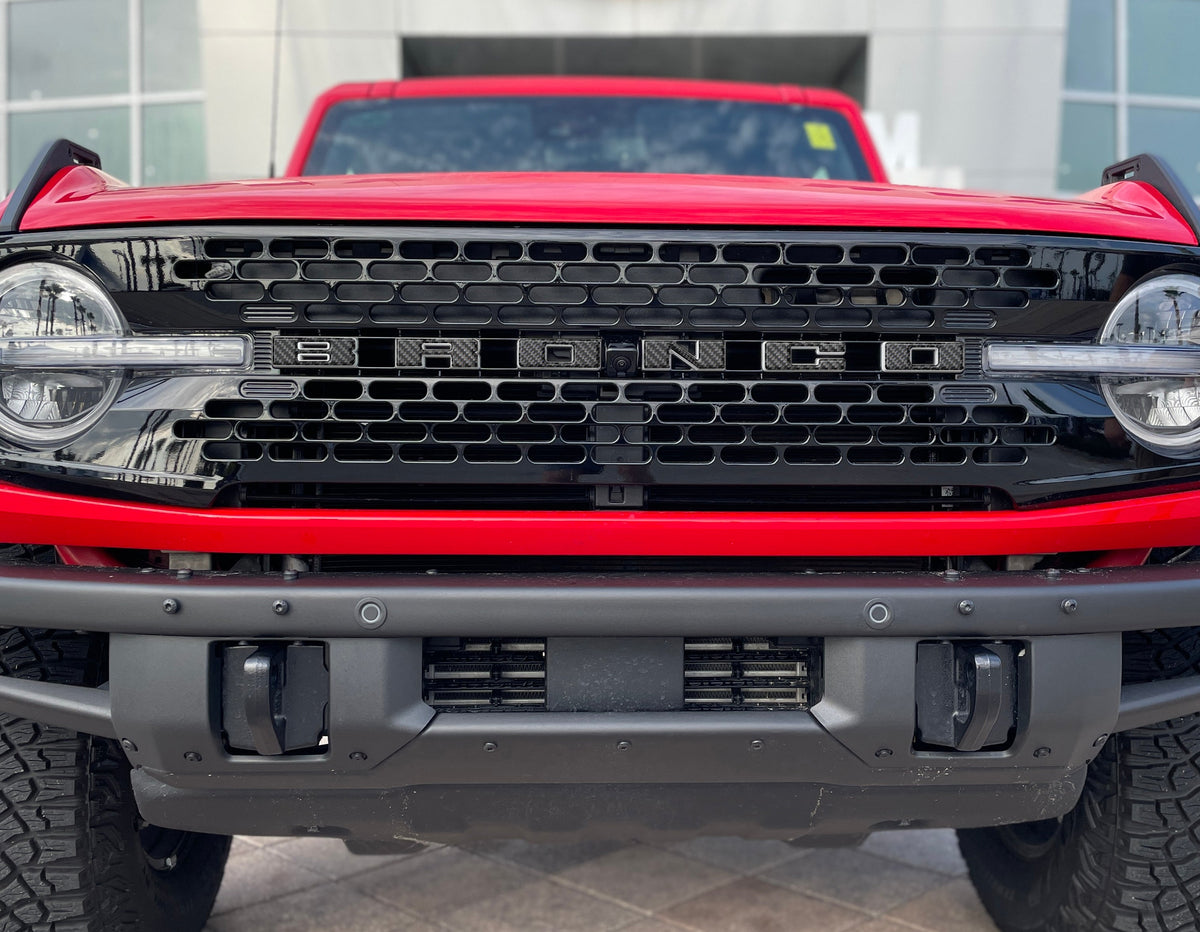 Front Grille Letter Overlays Fits 2021-2027 Ford Bronco