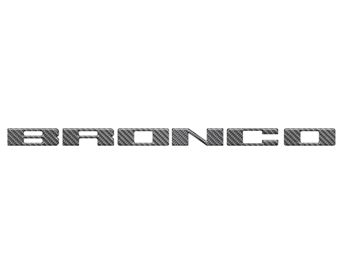 Front Grille Letter Overlays Fits 2021-2027 Ford Bronco
