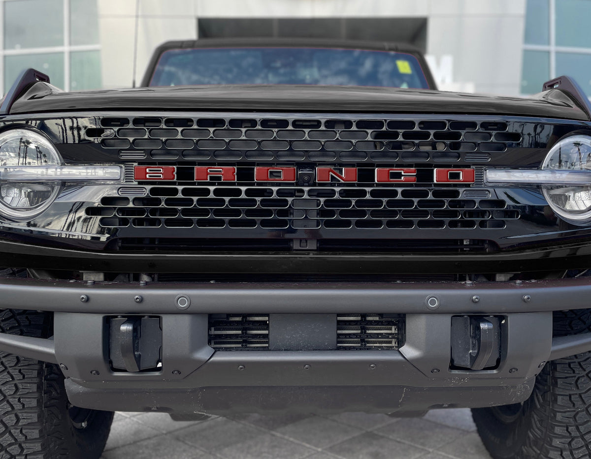Front Grille Letter Overlays Fits 2021-2027 Ford Bronco