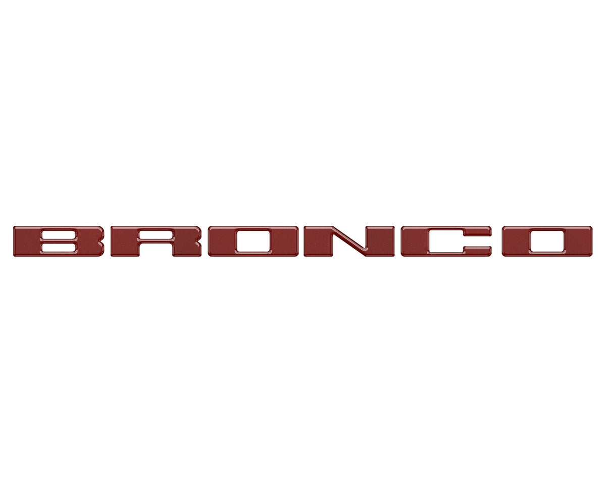 Front Grille Letter Overlays Fits 2021-2027 Ford Bronco