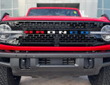 Front Grille Letter Overlays Fits 2021-2027 Ford Bronco
