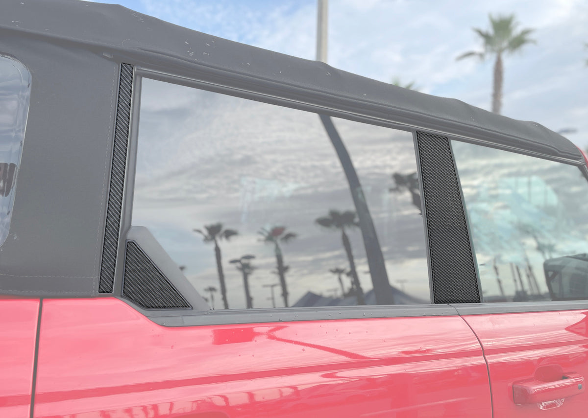 Door Pillar Accent Overlays Fits 2021-2027 Ford Bronco