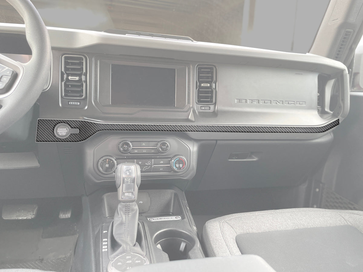 Center Dash Accent Overlays Fits 2021-2027 Ford Bronco