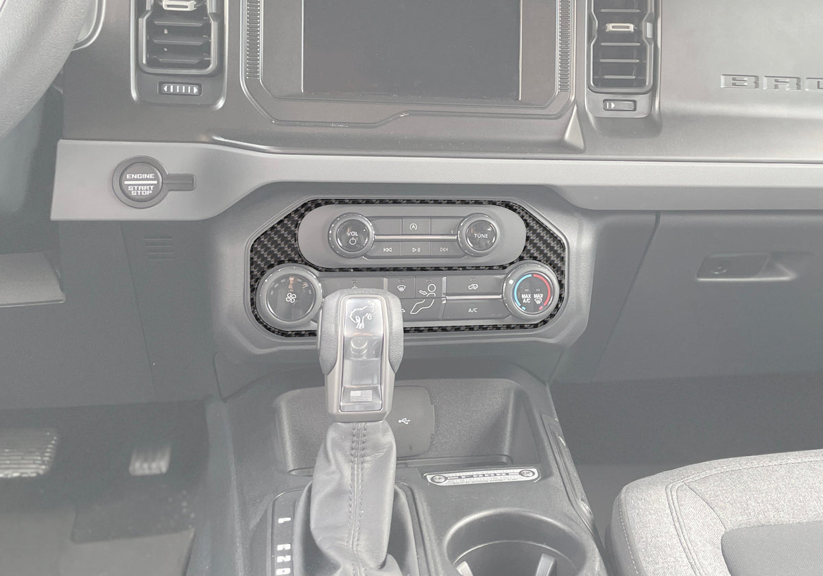 Climate Control Accent Overlay Fits 2021-2027 Ford Bronco