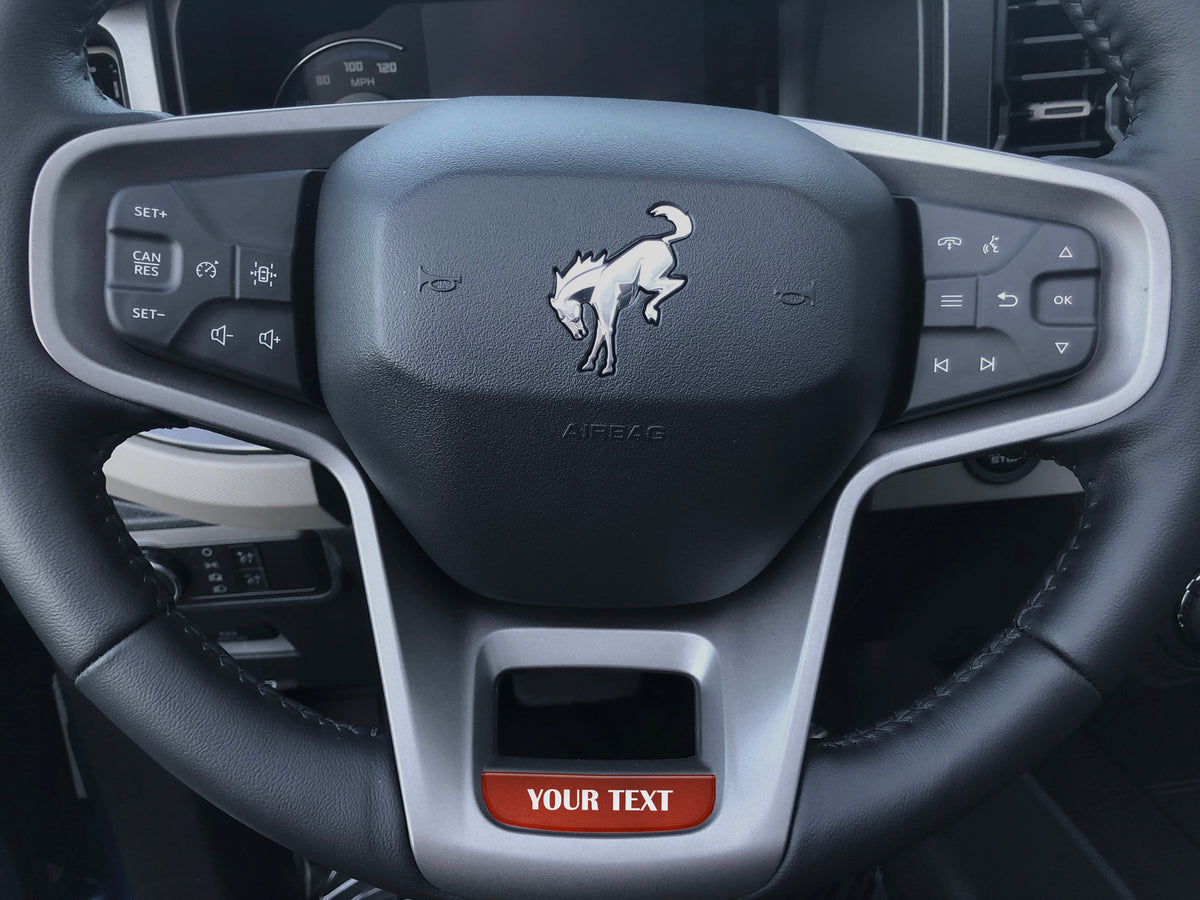 Steering Wheel Accent Overlay Fits 2021-2027 Ford Bronco