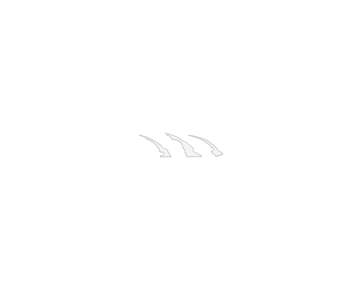 Raptor Emblem Claw Mark Inserts Fits 2022-2027 Ford Bronco Raptor