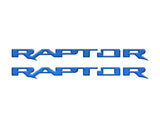 Raptor Running Board Letter Overlays Fits 2022-2027 Ford Bronco Raptor