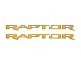 Raptor Running Board Letter Overlays Fits 2022-2027 Ford Bronco Raptor