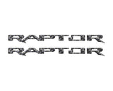 Raptor Running Board Letter Overlays Fits 2022-2027 Ford Bronco Raptor