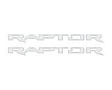 Raptor Running Board Letter Overlays Fits 2022-2027 Ford Bronco Raptor