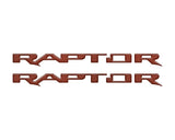 Raptor Running Board Letter Overlays Fits 2022-2027 Ford Bronco Raptor