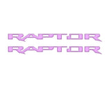 Raptor Running Board Letter Overlays Fits 2022-2027 Ford Bronco Raptor