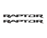 Raptor Running Board Letter Overlays Fits 2022-2027 Ford Bronco Raptor