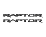 Raptor Running Board Letter Overlays Fits 2022-2027 Ford Bronco Raptor