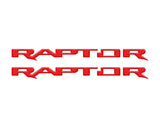 Raptor Running Board Letter Overlays Fits 2022-2027 Ford Bronco Raptor