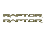 Raptor Running Board Letter Overlays Fits 2022-2027 Ford Bronco Raptor
