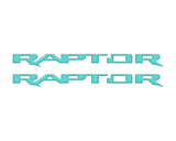 Raptor Running Board Letter Overlays Fits 2022-2027 Ford Bronco Raptor