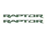 Raptor Running Board Letter Overlays Fits 2022-2027 Ford Bronco Raptor