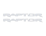Raptor Running Board Letter Overlays Fits 2022-2027 Ford Bronco Raptor